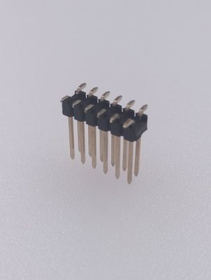 Two Row Male Female Header Pins PCB Mounting  , 2x12pin 2.54 Mm Pitch Header