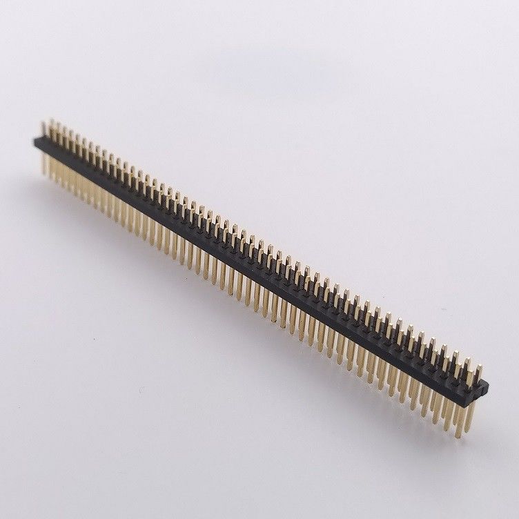 Dual Row 1.27mm PIN Header Connector 2x40 Pins Straight DIP PCB Mount